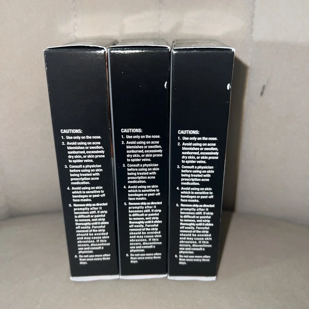 Biore Oil Control Charcoal Deep Cleansing Pore Strips for Men 4 Strips Pack of 3